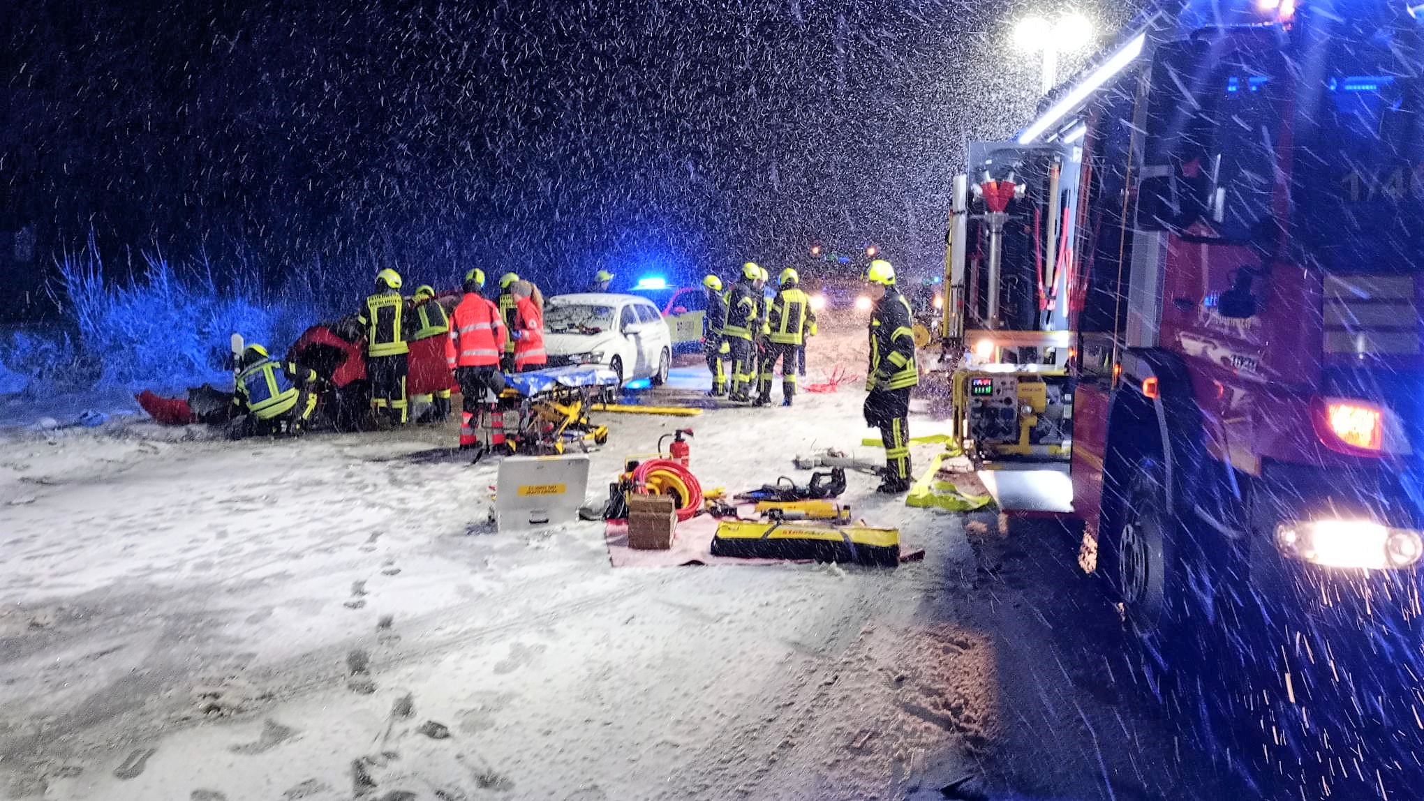 Feuerwehr Riedlingen - Verkehrsunfall B311 Riedlingen - Neufra